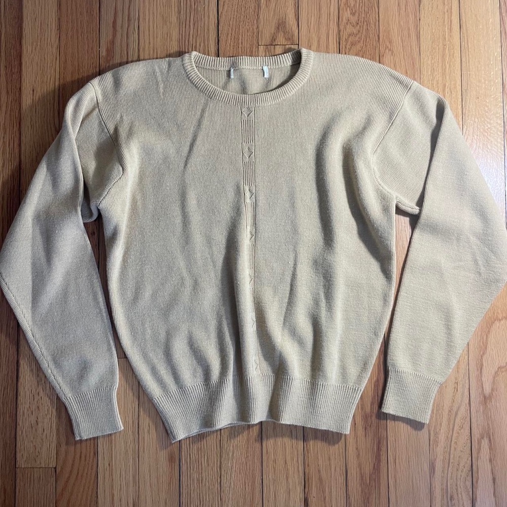 Women’s Cream and Tan Jumper